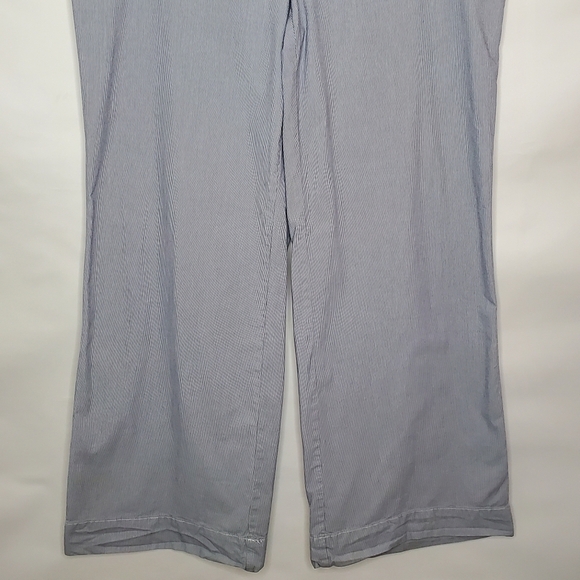 J. Jill Genuine Fit Striped Pants Size 20 Tall Wide Leg Trousers Stretch Summer - Picture 3 of 14
